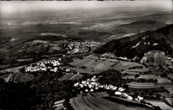 Ak Kappishäusern bei Nürtingen, Fliegeraufnahme, Gasthof Ochsen