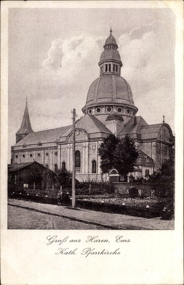 Ak Haren an der Ems, Katholische Pfarrkirche,  Ems
