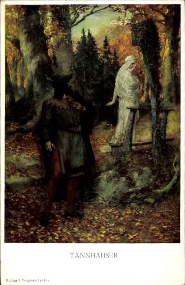 Ak Tannhäuser, Richard Wagner-cyclus