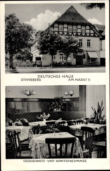 Postcard Steyerberg Lower Saxony, Deutsches Haus, Am Markt 5