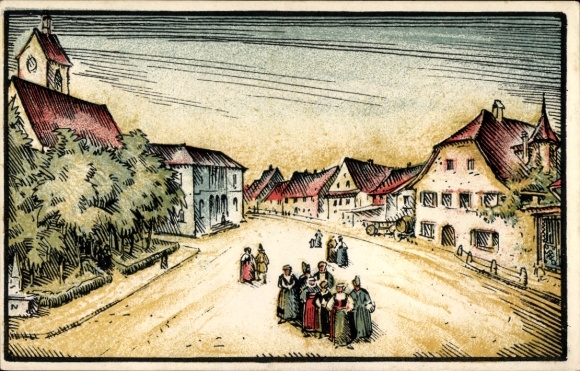 Artysta KP Riehen Bazylea, Festiwal Wettstein i Riehen 1923, Scena uliczna