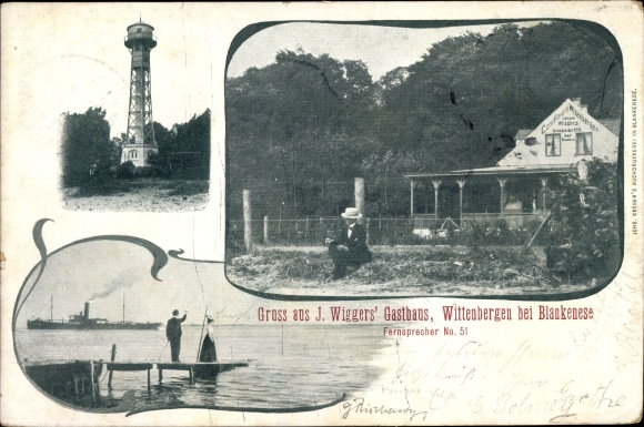 PC Hamburg Altona Rissen Wittenbergen, inn, observation tower, landing stage