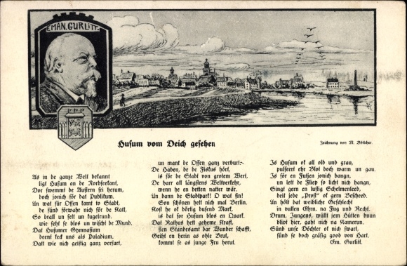 Artist PC Böttcher, Husum Nordfriesland, locality, Emanuel Gurlitt