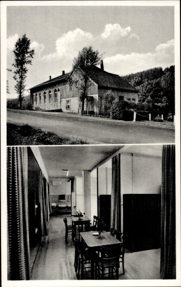 Ak Breckerfeld im Sauerland Westfalen, Gaststätte Wawziniak, In der Drehe, Innen und Außenansicht