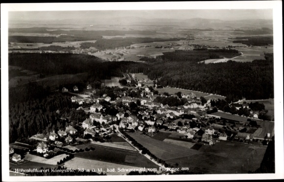 Ak Königsfeld im Schwarzwald Baden, Fliegeraufnahme