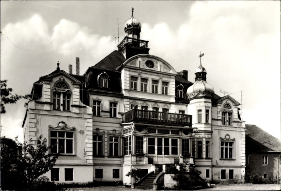 Postcard Uebigau in Brandenburg, youth hostel