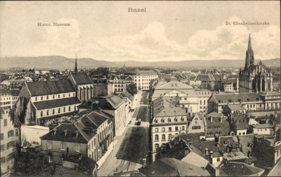 KP Basel Bâle City Szwajcaria, Muzeum Historyczne, Kościół św. Elżbiety, Bazylea