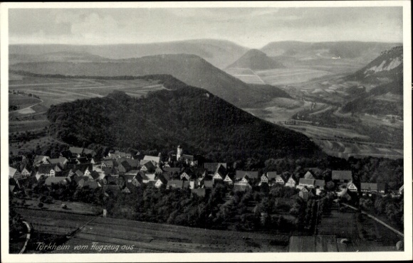 Ak Türkheim in Zwaben, luchtfoto