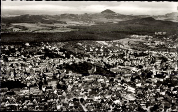 Postcard Göppingen in Württemberg, aerial photograph