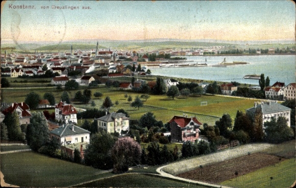 Ak Konstanz am Bodensee, Blick von Kreuzlingen aus