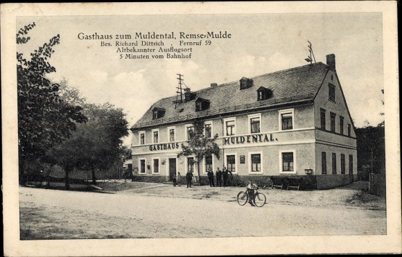 Postcard Remse an der Mulde, Gasthaus zum Muldental