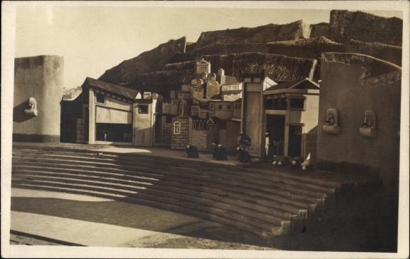 Foto Ak Italien, Freilichttheater, Bühne
