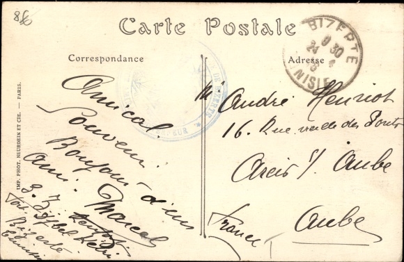 Postcard Bizerte Tunesien, The Barracks of the Zouaves, Kaserne