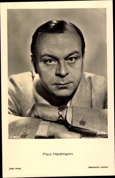 Ak Schauspieler Paul Hartmann, Portrait, Bavaria Filmkunst, Ross A 2607 1