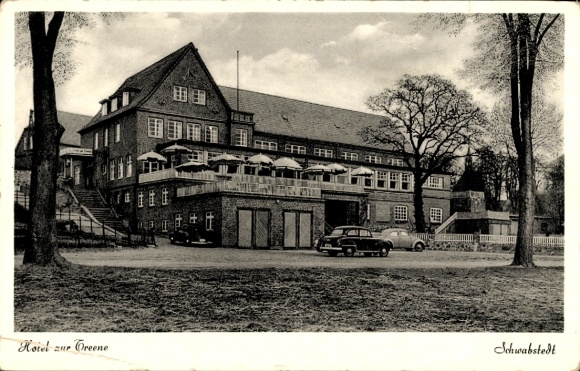 Ak Schwabstedt an der Treene Noord-Friesland, Hotel zur Treene