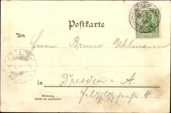 Chromo-Litho Saupsdorf Sebnitz Saxony, Wacheberg, mountain inn Swiss crown