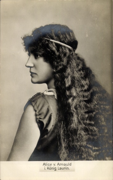 Ak Schauspielerin Alice v. Arnauld, König Laurin