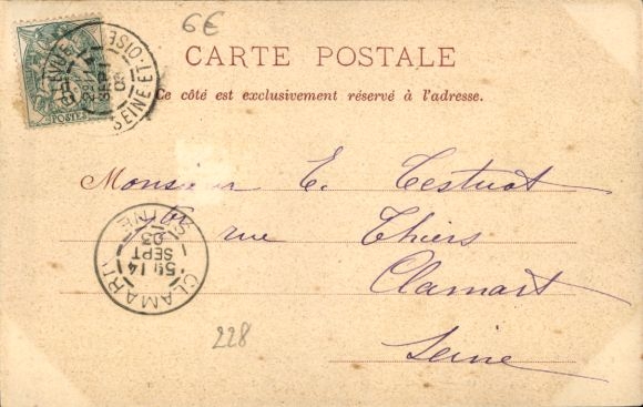 Postcard Bellevue Hauts de Seine, Grande-Rue and Je Pont du Chegain de fer