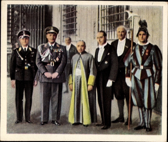 Zdjęcie zbiorowe Okres powojenny Nr 211 kwiecień 1933 niemieccy mężowie stanu w Rzymie, Goering, Watykan