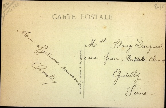 Postcard Juziers Yvelines, Church