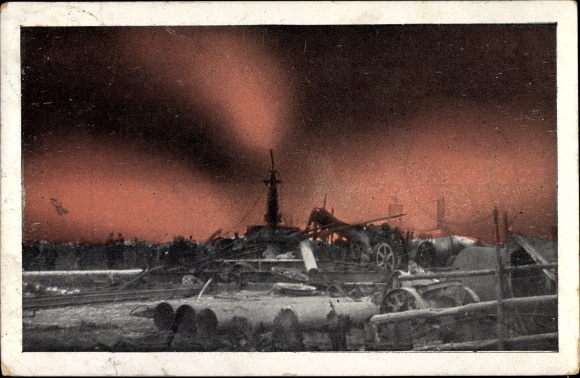 PC Hamburg Bergedorf Neuengamme, natural gas source, caught fire 4.11.1910