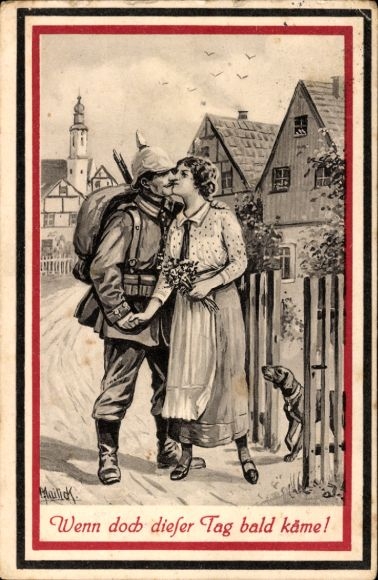 Künstler Ak Mailick, Wenn doch dieser Tag bald käme