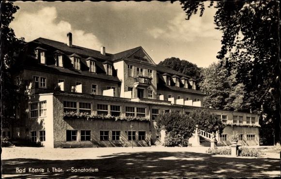 Postcard Bad Köstritz in Thuringia, sanatorium