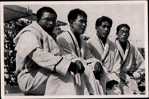 Collection picture Olympia 1936, Japanese swimming relay Sugiura, Arai, Yusa, Taguchi