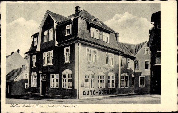 Postcard Zella Mehlis in Thuringia, restaurant in the city of Suhl