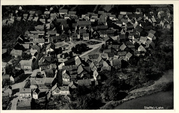Ak Staffel Limburg an der Lahn Hessen, Fliegeraufnahme