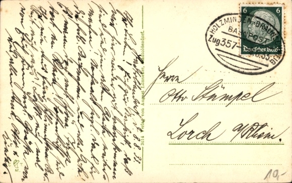 Postcard Stadtoldendorf in Lower Saxony, Hot Street