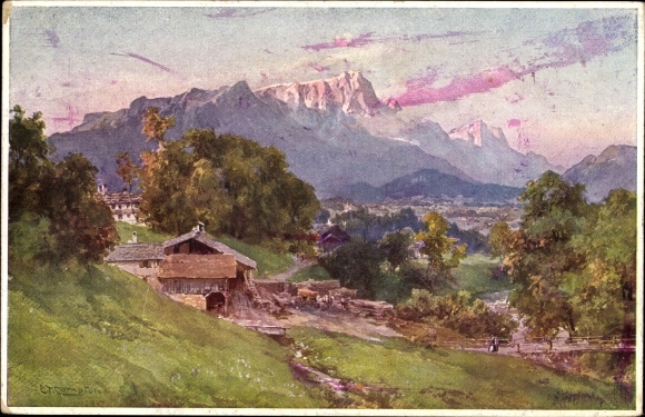 Artist PC Compton, ET, Schönau am Koenigssee Upper Bavaria, Untersberg