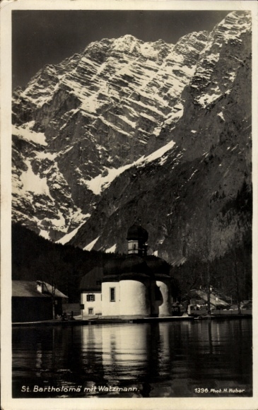 Postcard Sankt Bartholomä Schönau am Königssee, Watzmann
