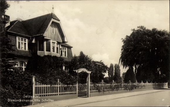 Ak Salzwedel in der Altmark, Bismarckstraße, Villa Schröter
