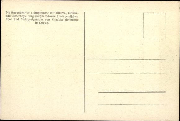 Song Postcard Anton Günther, Butznlied, A. Günther&#39;s parents&#39; house in winter, dialect No. 22