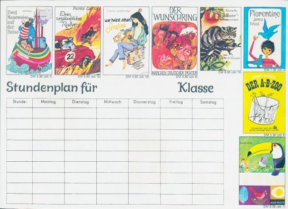 Timetable Advertising, Boje-Verlag, Books