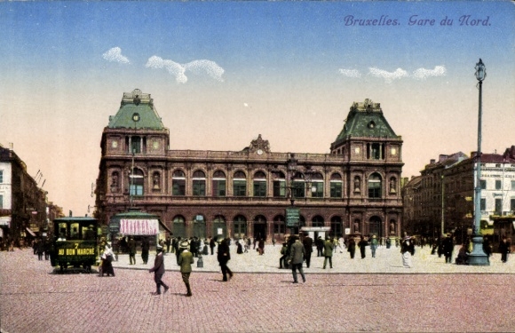Postcard Brussels Brussels, Gare du Nord