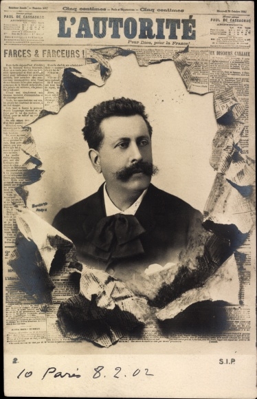 Newspaper PC L&#39;Autorite, Paul Adolphe Marie Prosper Granier de Cassagnac