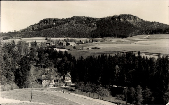 Ansichtkaart Kleingiesshübel Reinhardtsdorf Schöna in Saksen, Panorama