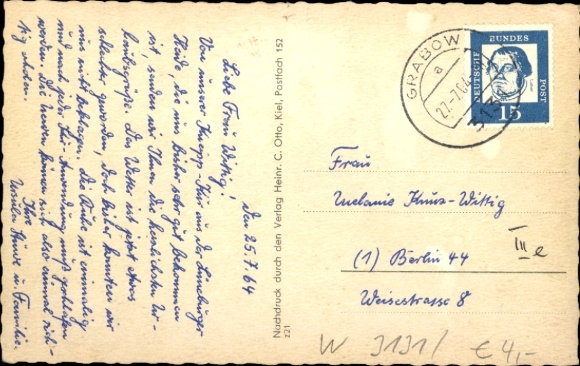 KP Grabow (dzielnica Dannenberg) Lüchow w Wendland, pensjonat i dom handlowy Ernst Gebensleben, pub...