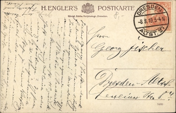 Postcard Malter Dippoldiswalde in the Eastern Ore Mountains, dam, barrier wall