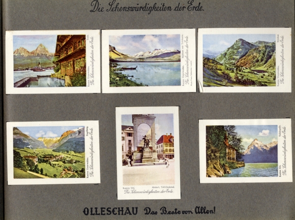 The sights of the earth, series Switzerland collecting picture album Olleschau sleeve factory, Vienna 1933