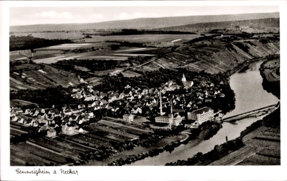 Gemmrigheim am Neckar, aerial photograph