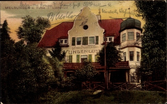 Postcard Melsungen in Hesse, Haus Lindenlust