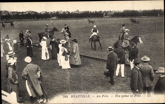 Postcard Deauville Calvados, Au Polo
