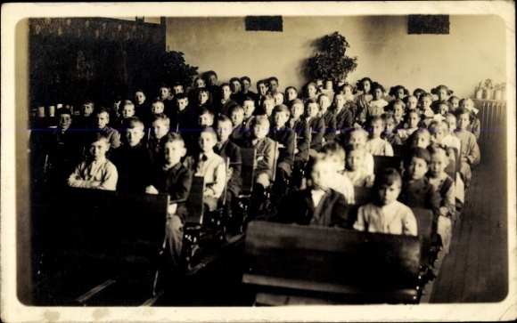 foto Ak Kansas USA, kinderen op school