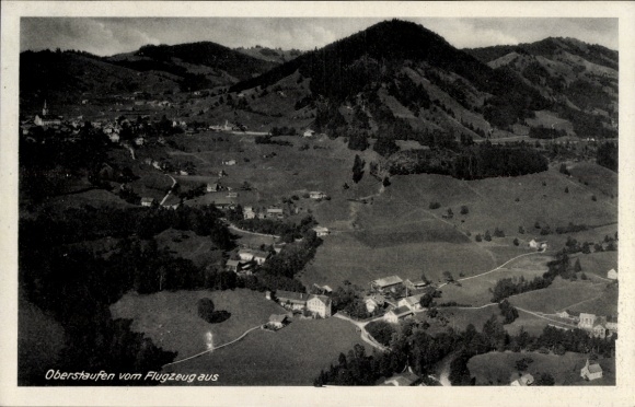Ansichtkaart Oberstaufen im Allgäu, luchtfoto