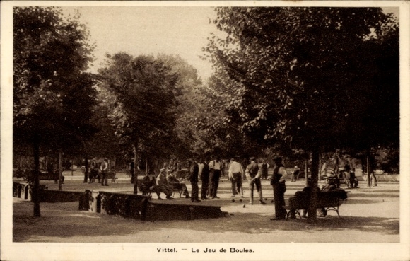 Ansichtkaart Vittel Lorraine Vogezen, Le Jeu de Boules