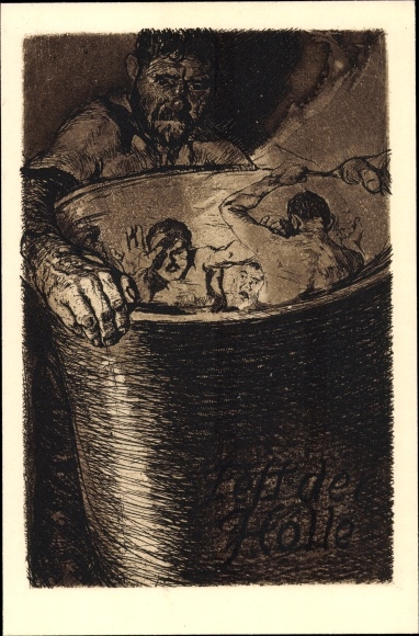 Artist PC Dressler, Franz, festival in hell. royal Academy for Graphics, Leipzig 1911