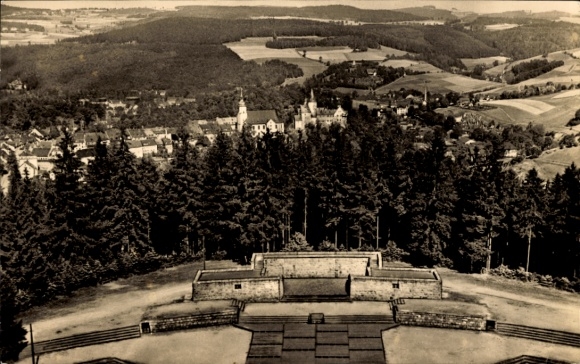 Postcard Schwarzenberg in the Ore Mountains Saxony, Wilhelm Pieck Memorial Site